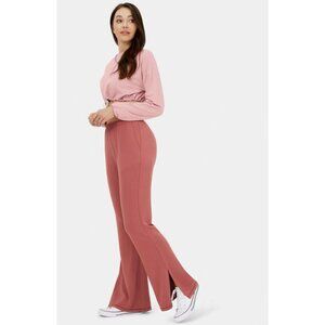 Halara Marshmallogy High Waisted Side Pocket Split Fleece Casual Flare Pants NEW